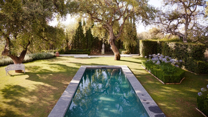 Piscine Jardin Sous Arbres