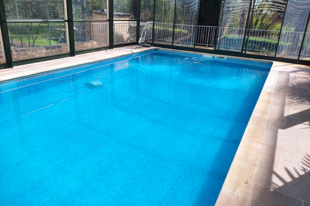 Piscine Renovee Bassin 10x4 Mosaique Eau Claire